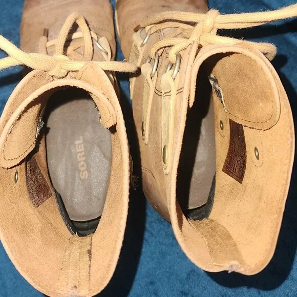 ✨ SOREL “Joan of Arctic Wedge” Waterproof Leather Boots – Women’s Size 7 (NWOT) - Picture 9 of 16